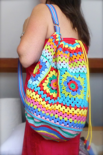 Crochet rucksack bag - 03