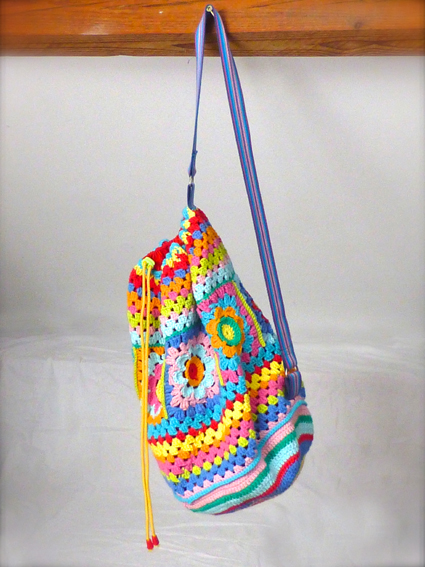 Crochet rucksack bag - 09