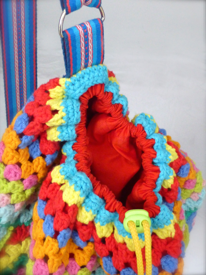 Crochet rucksack bag - 16
