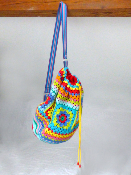 Crochet rucksack bag - 17