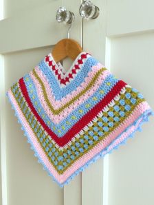 Greengate Girls Crochet Poncho