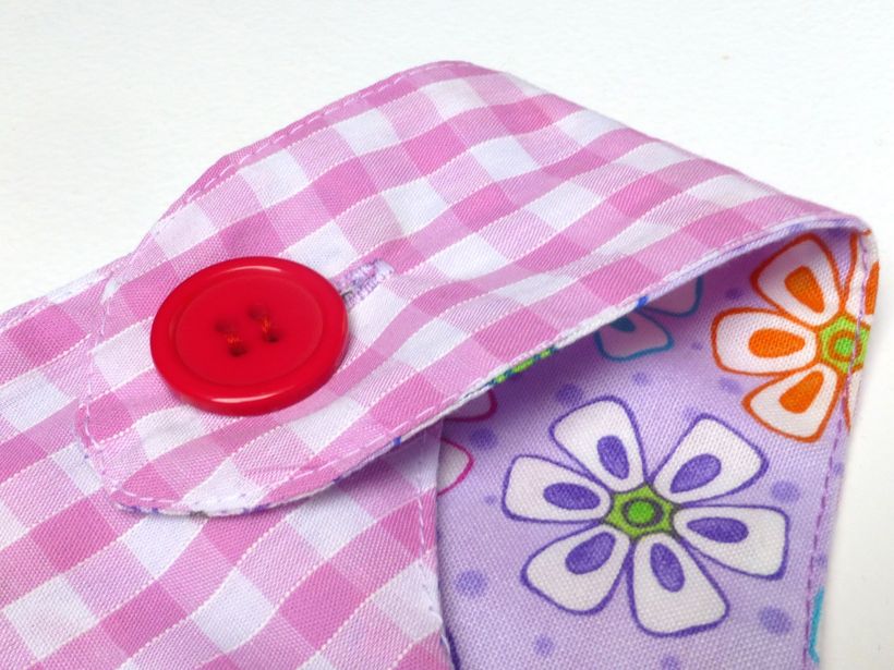 baby wrap over dress red button