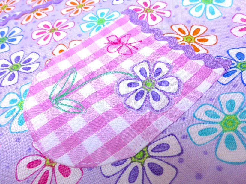 baby wrap over dress with pocket