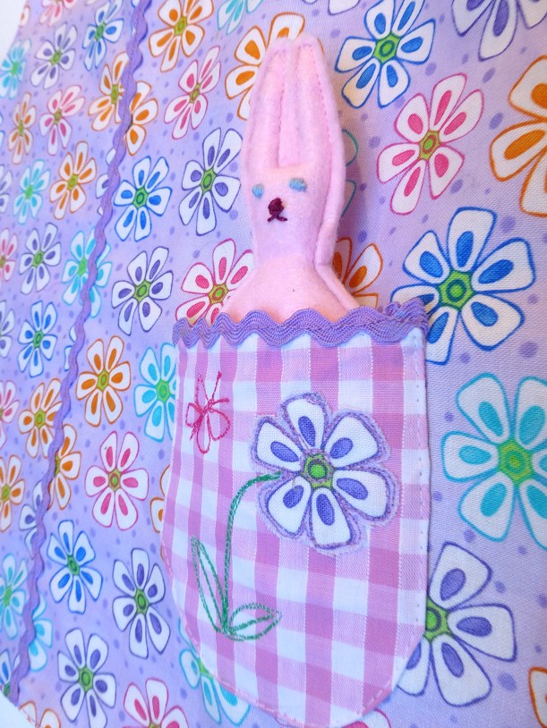 toy rabbit in pocket