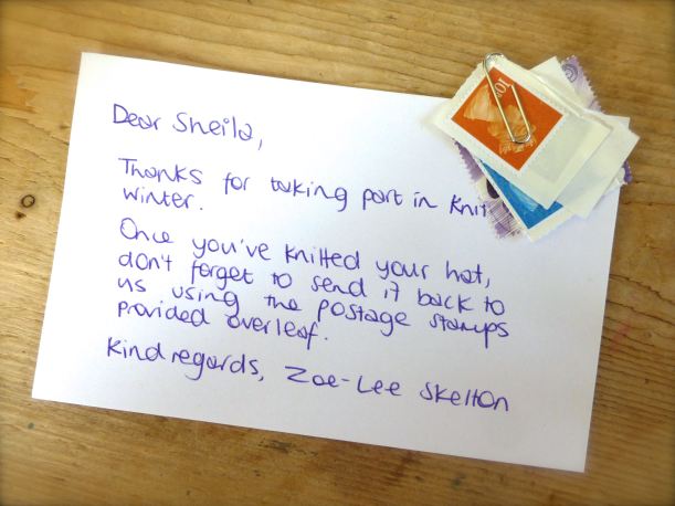 knit for winter sunrise campaign