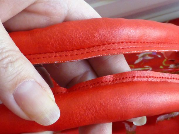 leatherette bag handles