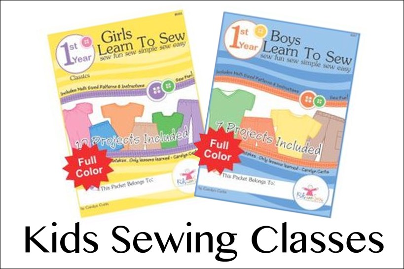 Kids sewing menu
