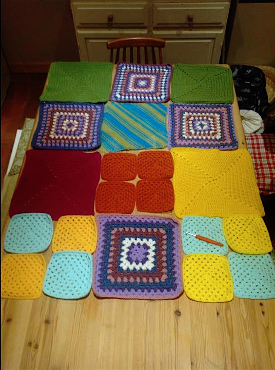 crochet granny squares