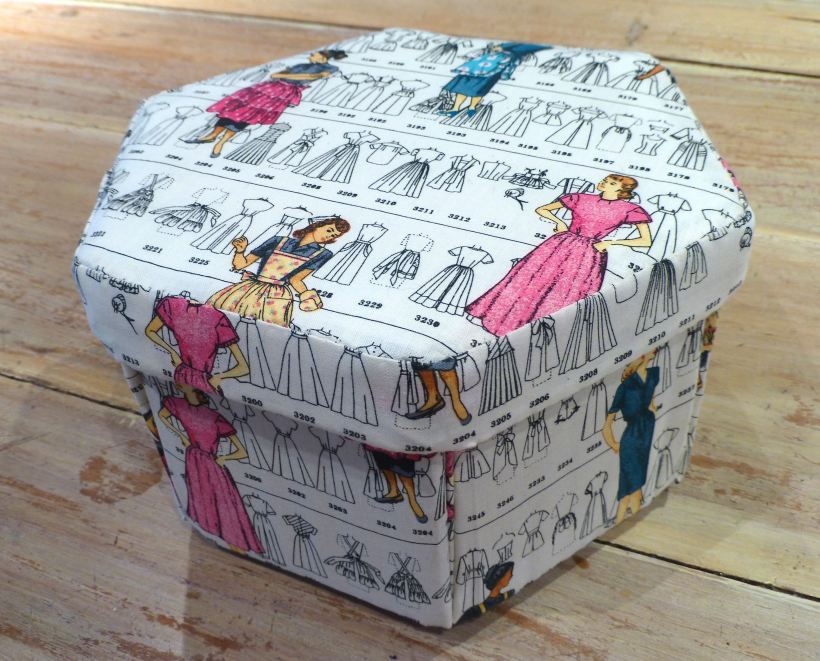 Cartonnage sewing box 3