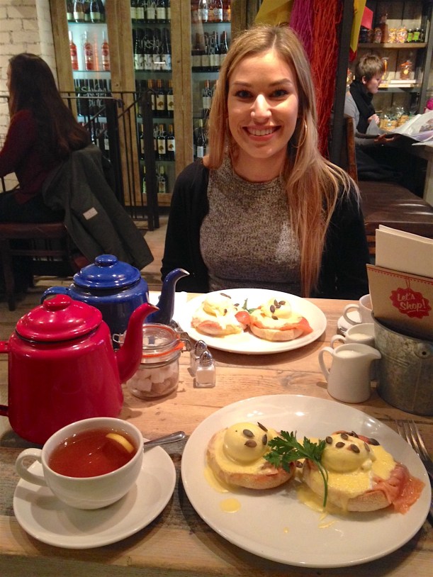 Eggs Royale for breakfast