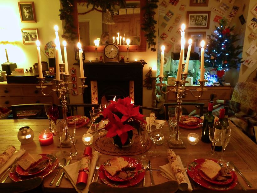 Christmas table setting