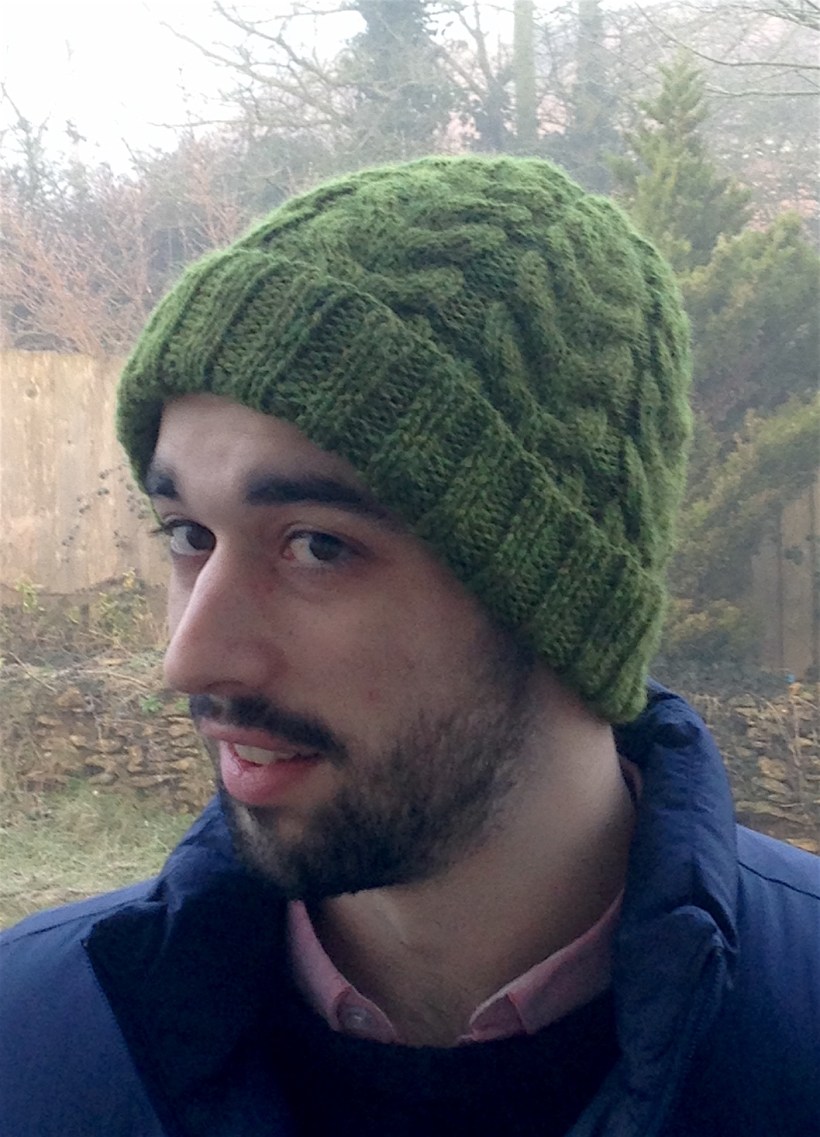 green beanie