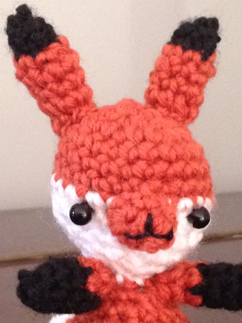 crochet fox head