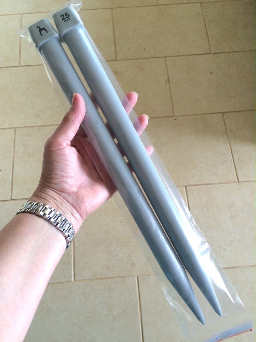 giant knitting needles